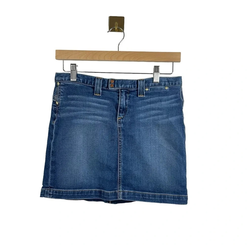 AG Adriano Goldschmied The Appeal Denim Mini Skirt Blue Size 26